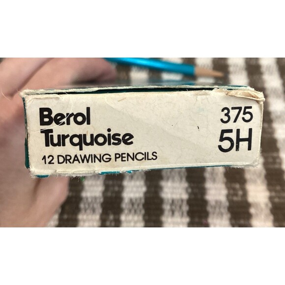 Berol Mixed Lot 21 Drafting Filmograph Turquoise Verithin Pencils Made USA (31) - Picture 6 of 16